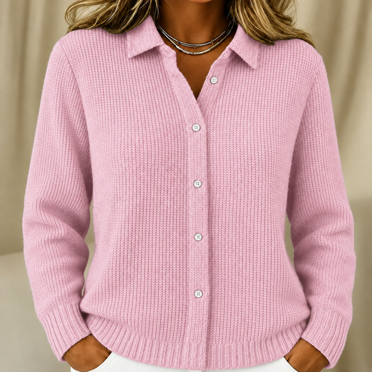 Katrina | Structured knitted jacket with Buttons