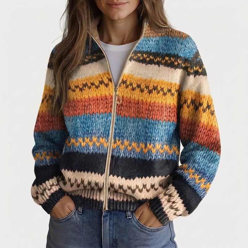 Zip-up cardigan