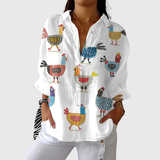 Sabina | Lightweight Colourful Blouse with Print