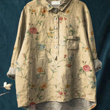 Paula | Casual Women's Vintage-Style T-Shirt with Floral Pattern