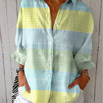 Filippa | Pastel Grid Blouse