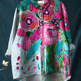 Martha | Casual T-Shirt with Vintage Floral Print