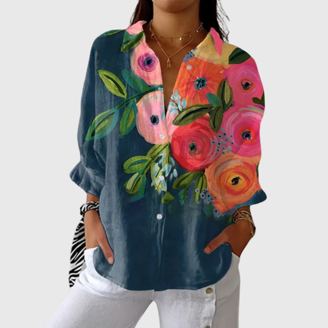 Lisbeth | Lightweight Colourful Blouse with Print
