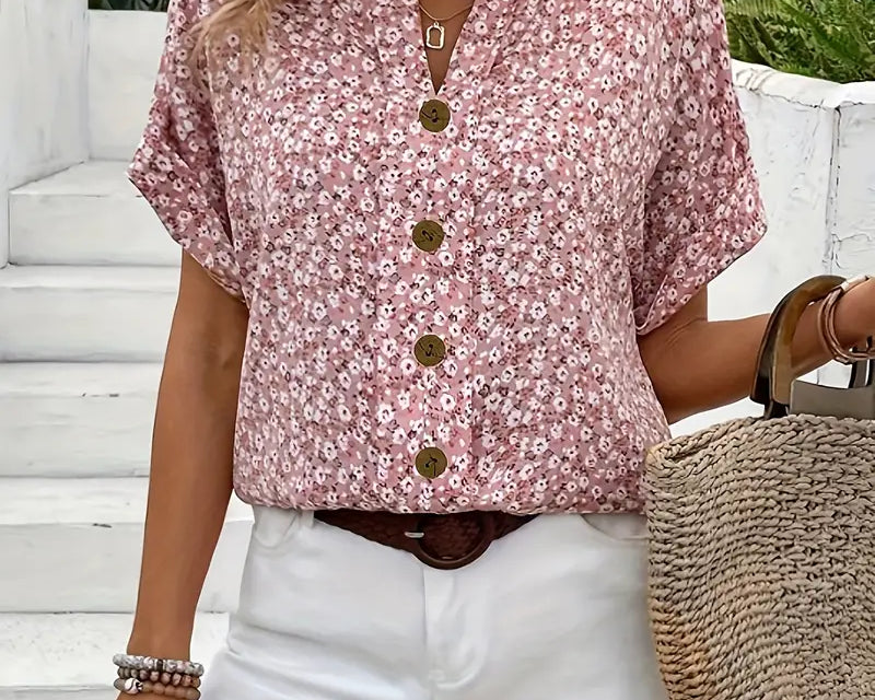 Verna™ | Stylish Floral Print Blouse