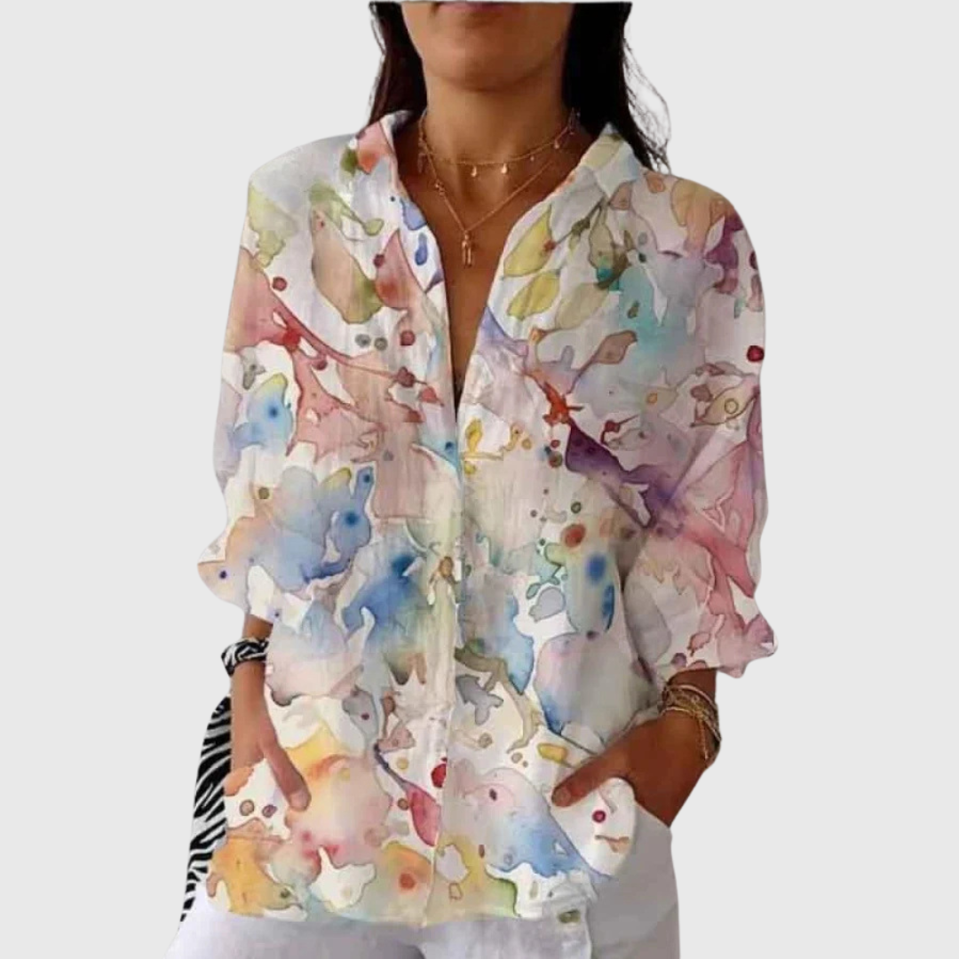 Maike | Lightweight Colourful Blouse with Print