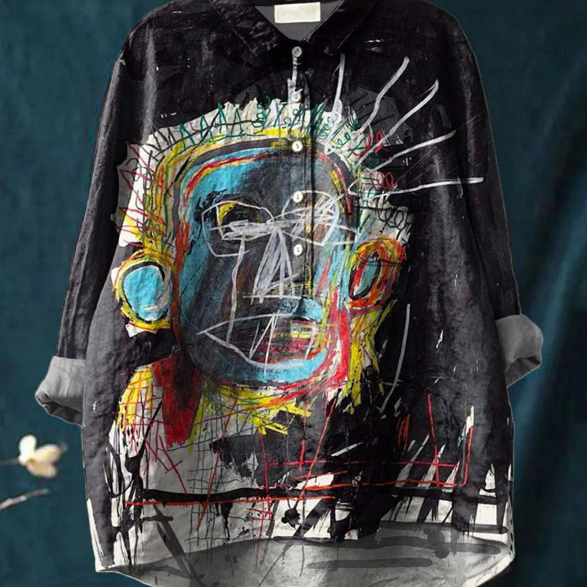 Luise | Casual T-Shirt with Abstract Vintage Art Print