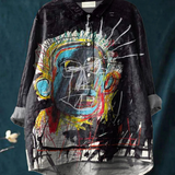Luise | Casual T-Shirt with Abstract Vintage Art Print