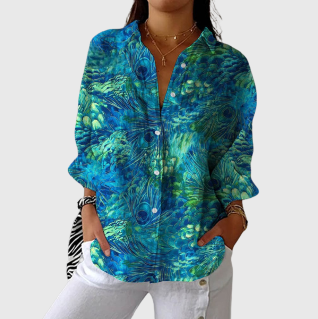 Miriam | Light Colourful Blouse with Print