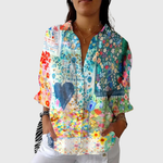 Rebekka | Light Colourful Blouse with Print