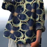 Martha | Casual Women's Blouse in Floral Vintage Style
