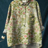 Lotte | Casual T-Shirt with Vintage Floral and Animal Print