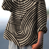 Lotte | Casual Blouse with Circular Line Print