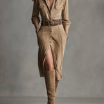 Sofia | Elegant Suede Dress
