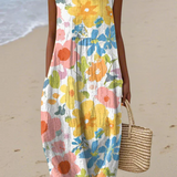 Imogen | Pastel Floral Midi Dress