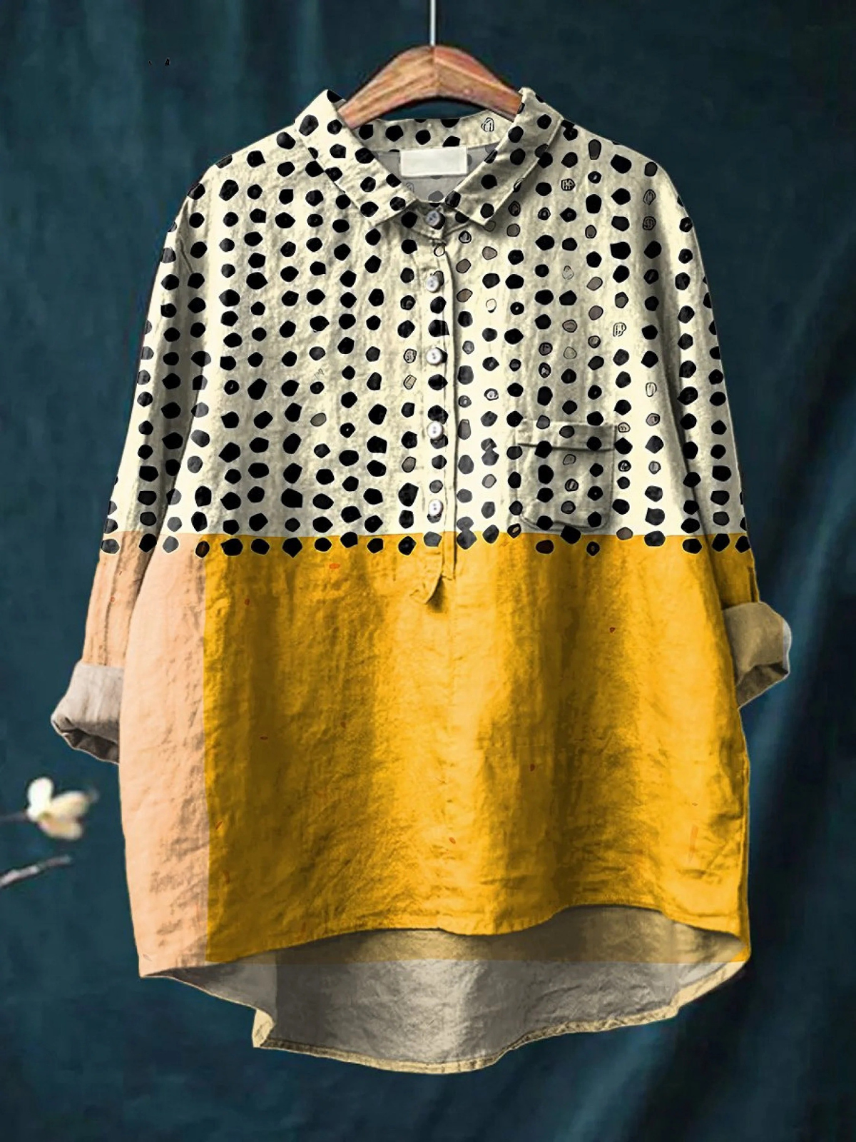Martha | Casual Women's Blouse with Polka Dot Print