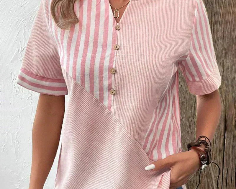 Lila | Soft Striped Blouse