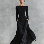 Rubi | Elegant Black Maxi Dress