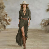 Hayley | Belted Shirt Dress