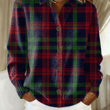 Tess™ | Chequered Hoodie Blouse