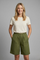 Relaxed Linen Shorts with Elasticated Waist and Side Pockets