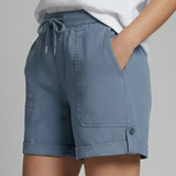 Relaxed Shorts with Drawstring Waist and Rolled Cuffs