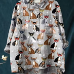 Marie | Blouse with Chihuahua Design
