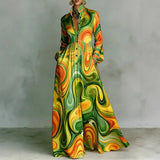 Lanna | Floral Button Maxi Dress