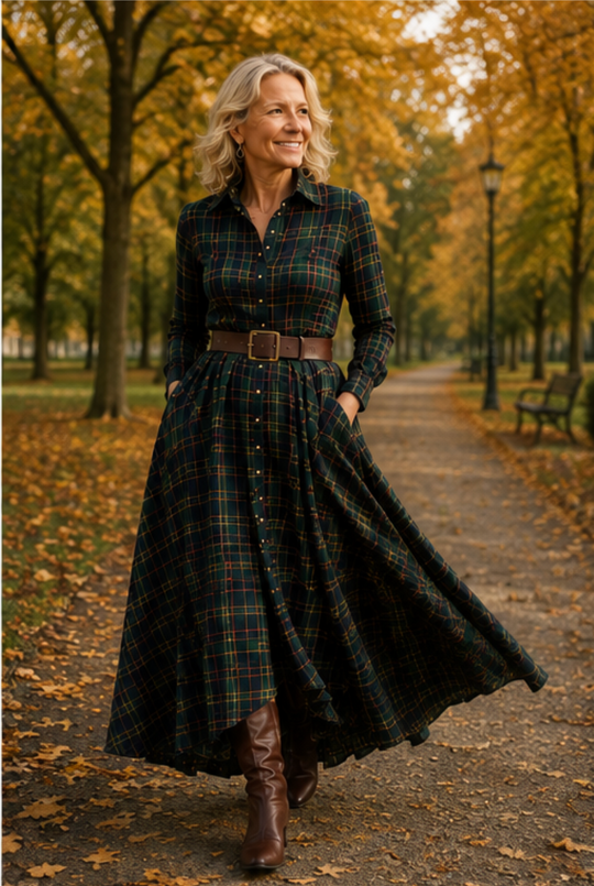 Mandy | Belted Shirt Dress