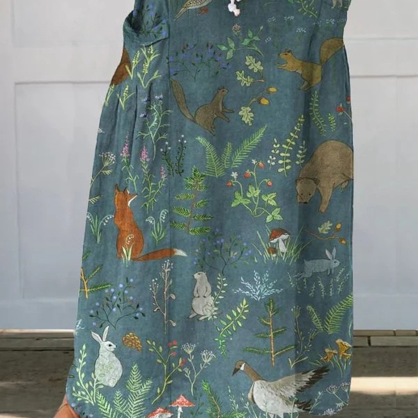 Martha | Lightweight Printed Skirt