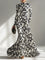 Nikita | Black & White Floral High-Neck Maxi Dress