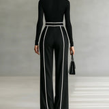 Henrietta | High-Neck Wide-Leg Trouser Set