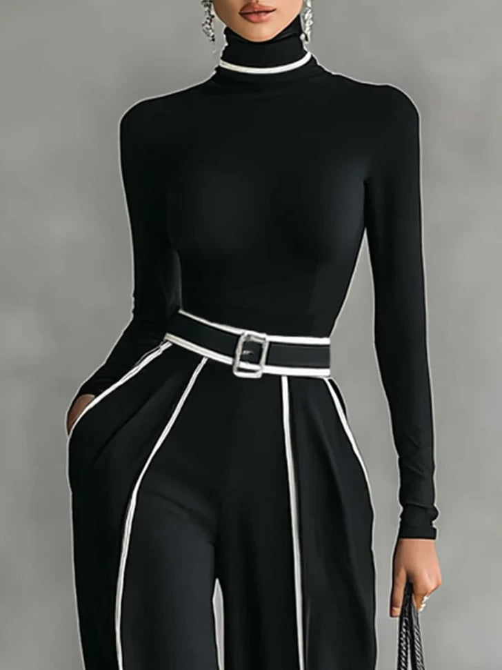 Henrietta | High-Neck Wide-Leg Trouser Set