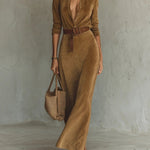 Aurelia | Belted Suede Dress