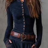 Michelle | Belted Suede Dress