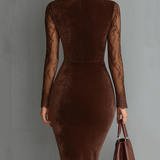 Rosamund | Elegant Velvet Dress