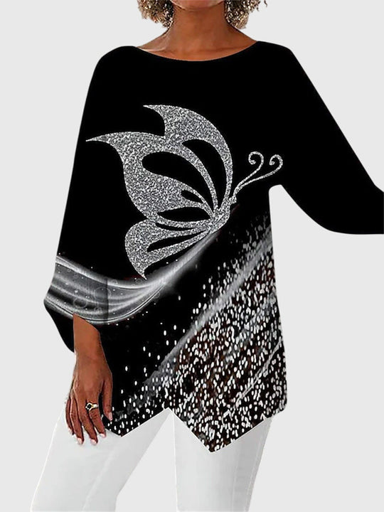 Alayah™ | Elegant Crew Neck Top
