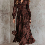 Marlene | Paisley Zip-Neck Midi Dress