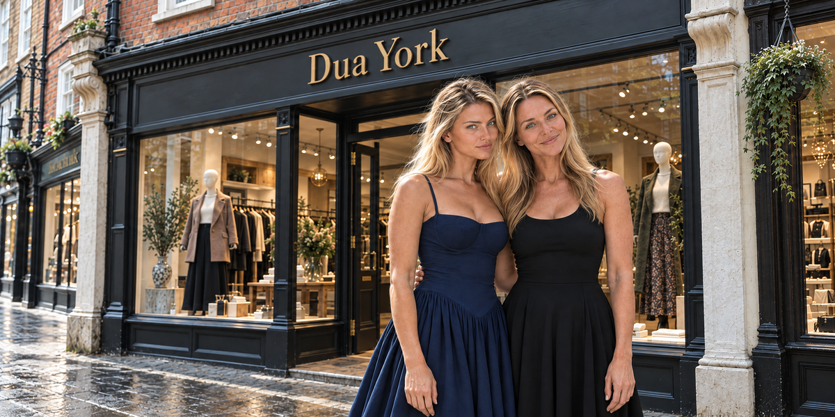 Our mother-and-daughter characters and boutique setting are AI-generated for this campaign.