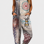Bee Free Jumpsuit on a grey background