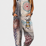 Bee Free Jumpsuit on a grey background