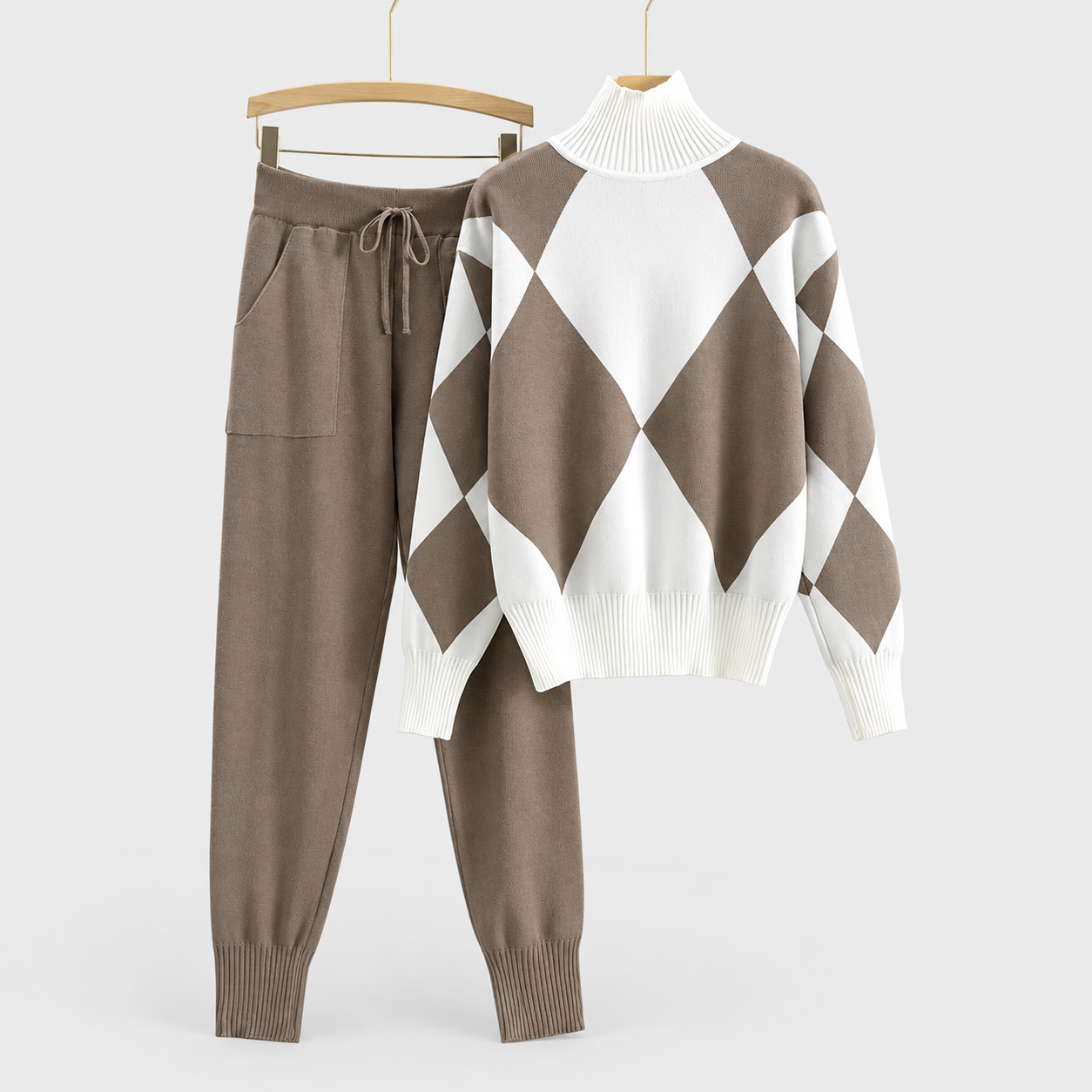 Claire | Elegant 2-Piece Set on a grey background