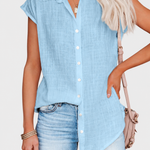 Leonie | Relaxed Summer Blouse on a neutral light grey background