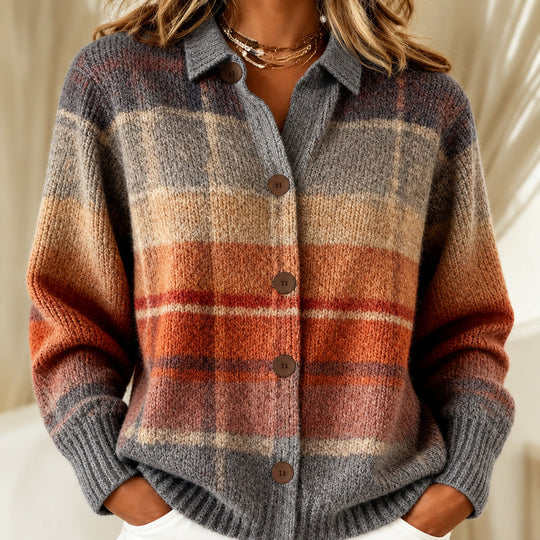 Edith | Ombre knitted jacket for Autumn