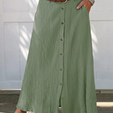 Marie | Flowing Skirt with Buttons