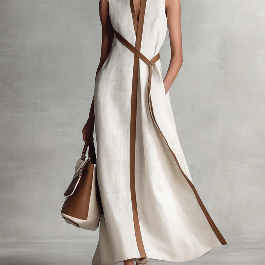 Harper | Sleeveless Wrap Maxi Dress